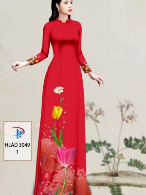 Vải Áo Dài Hoa Tulip AD HLAD3049 30